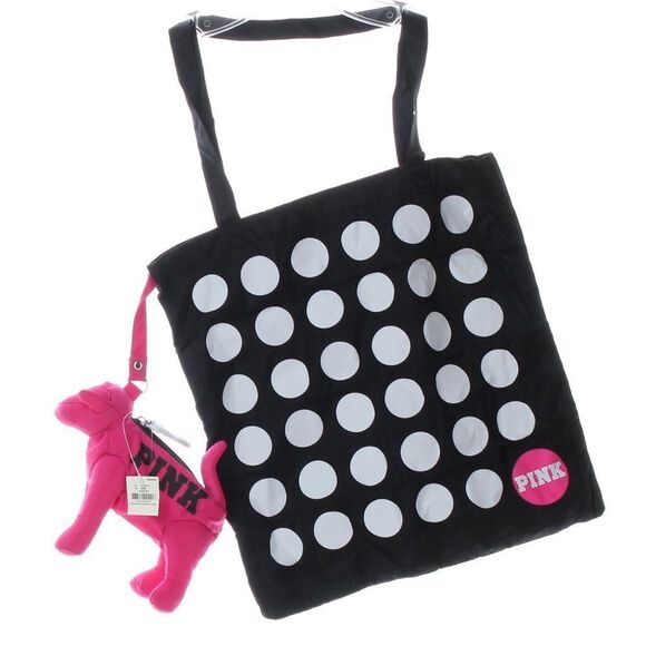 Victoria's Secret Pink Mini Dog & Packable Dot Convertible Tote Bag - Picture 1 of 7